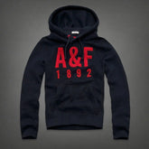 Moletom Preto Logo Vermelha A&F 1892