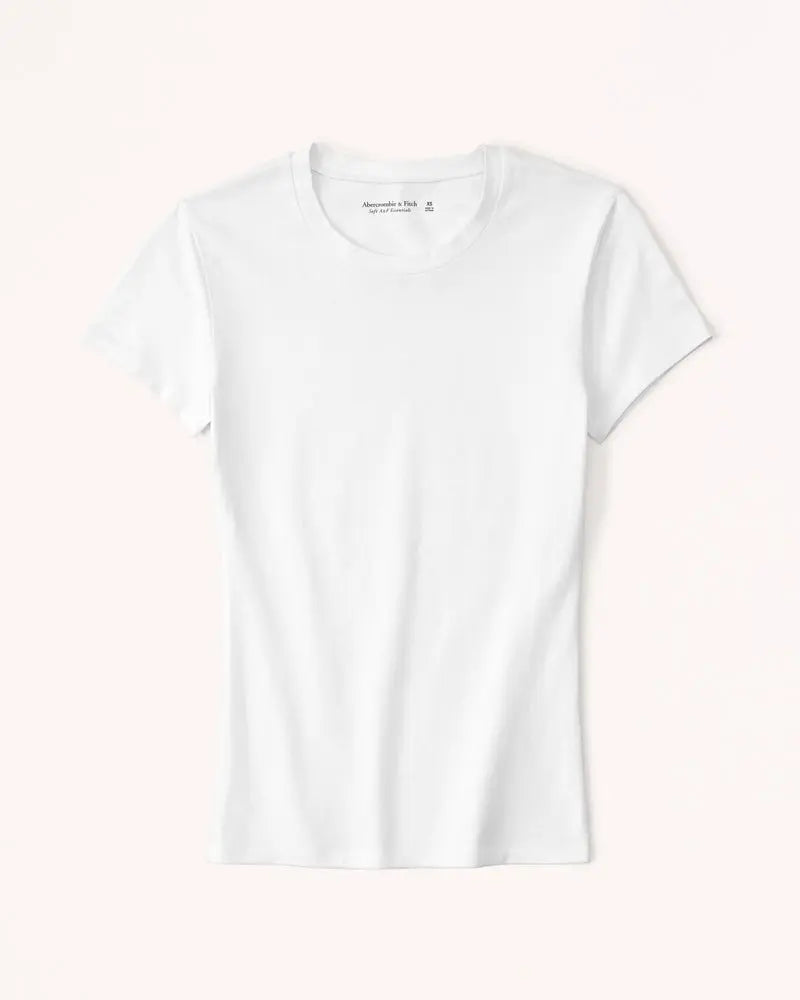 A&F Camiseta de bebê dobrável essencial