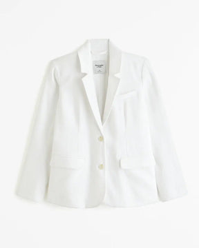 A&F Blazer Mistura de Linho