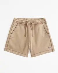 A&F infantil shorts essenciais de lã com ícone